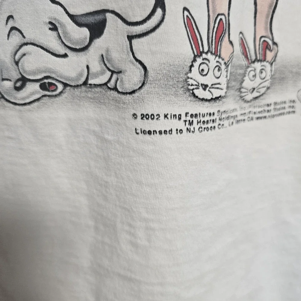 Vintage 2002 Betty Boop T-Shirt Mens Large I Don't Do Mornings! Coffee Dogs Y2K